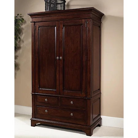 Armoire with Reversible Panels on Doors